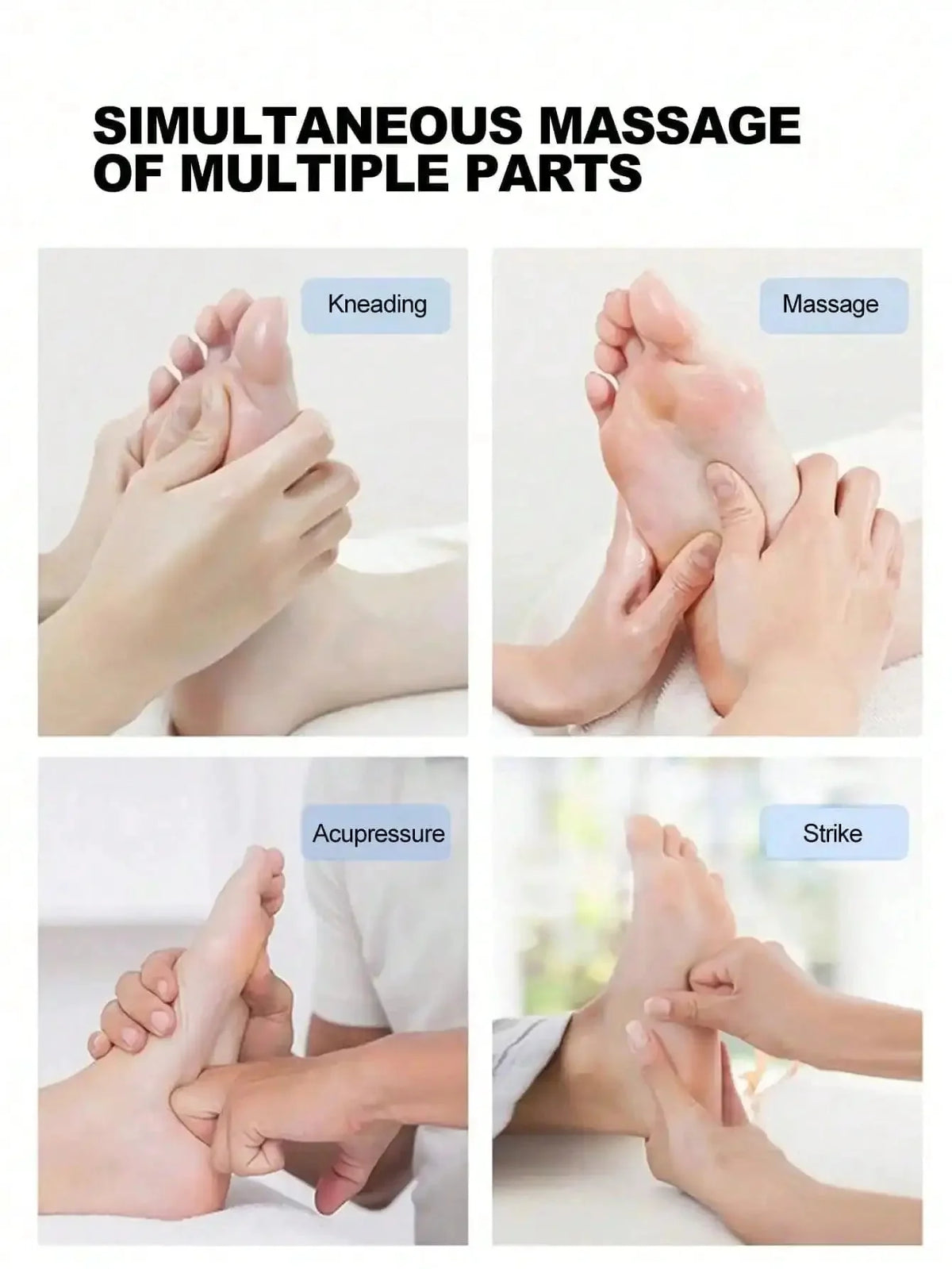 AXH Foot Massager Pulse EMS Device for Acupoint Therapy at Home Relief