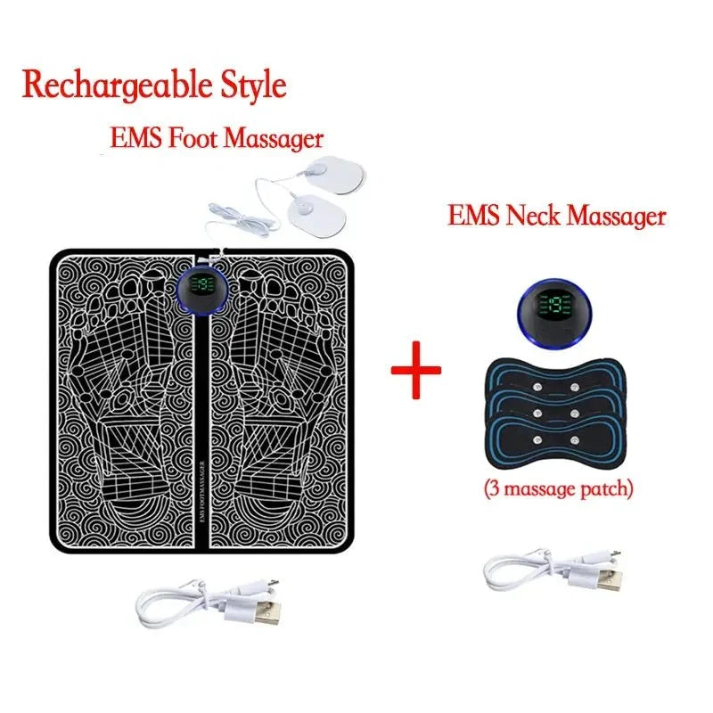 Cordless EMS Foot Massager Pad for Feet