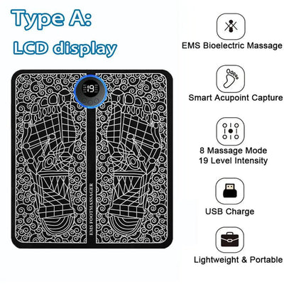 Electric Foot Massager With Smart Acupoint Capture Device