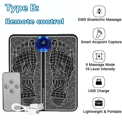 Electric Foot Massager With Smart Acupoint Capture Device