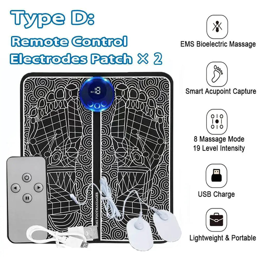 Electric Foot Massager With Smart Acupoint Capture Device