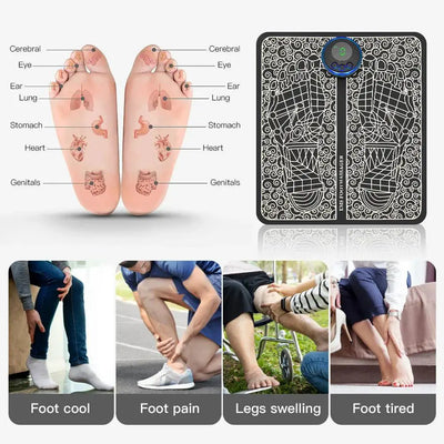 Electric Foot Massager With Smart Acupoint Capture Device