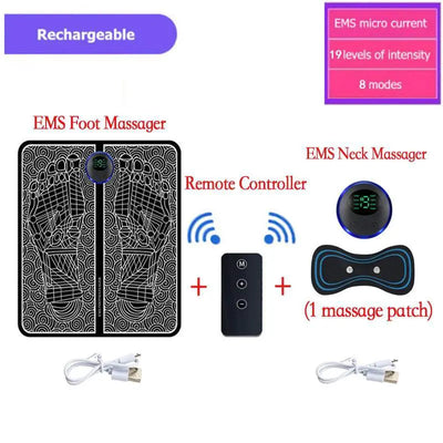 Foot Massager With EMS For Deep Relaxation And Relief