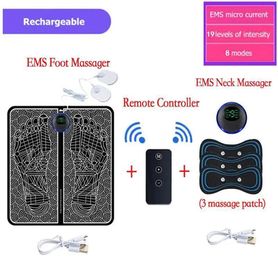Foot Massager With EMS For Deep Relaxation And Relief