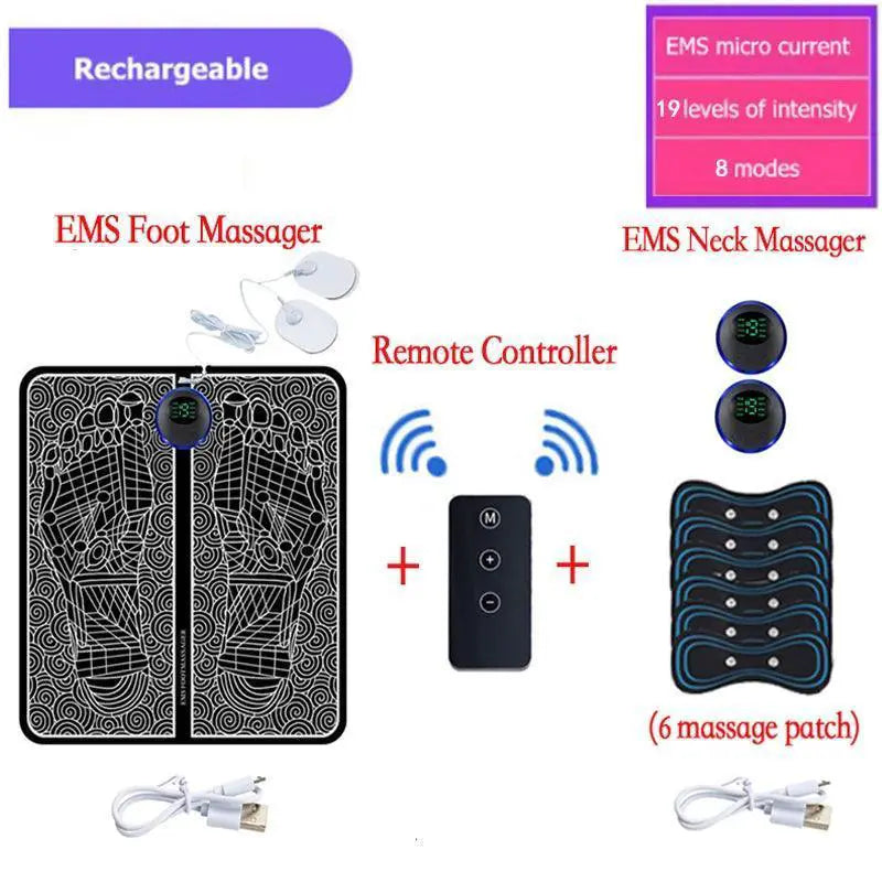 Foot Massager With EMS For Deep Relaxation And Relief