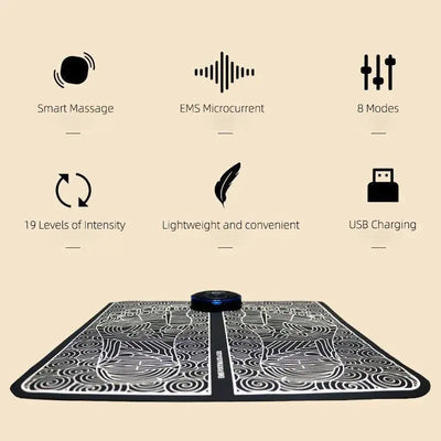 Siseca EMS Foot Massager Mat For Deep Relaxation Wellness